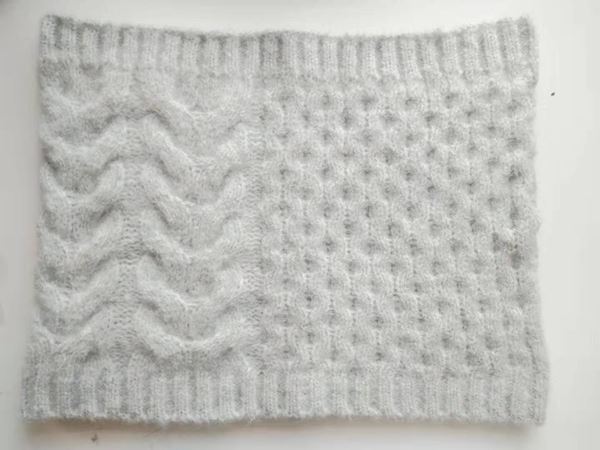 Thick Cable Knitted Scarf